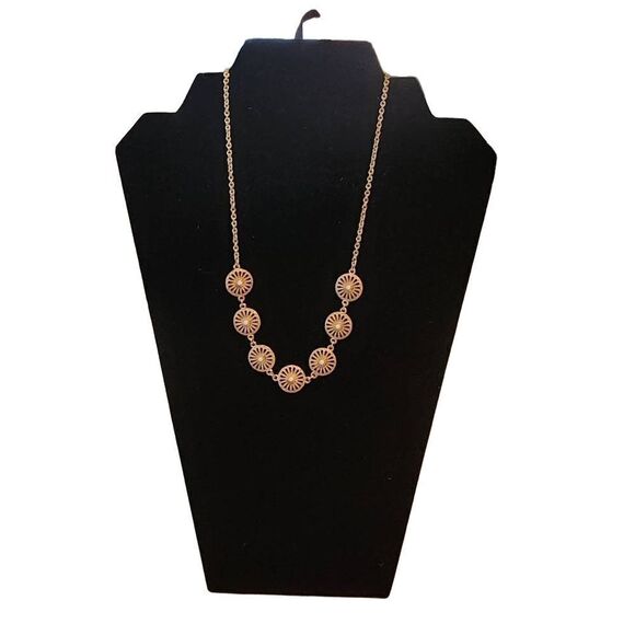 Banana Republic Gold, Orange, & White Reversible Necklace - Picture 3 of 5